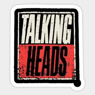 Talking Heads Vintage Sticker